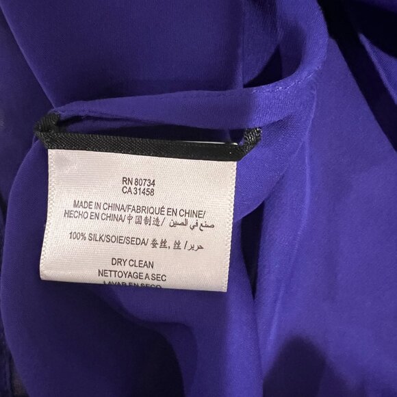 NWT: BCBGMAXAZRIA SILK WRAP TOP WITH OPEN SLEEVES, SZ: S - Picture 14 of 14